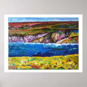 Póster Bord de mer en Bretagne sud