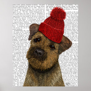 Póster Borda com capacete vermelho