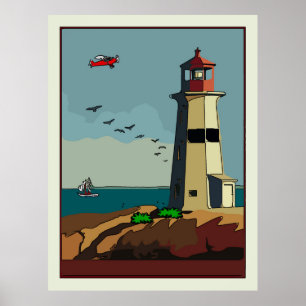 Poster Borda, Farol, Adicionar texto