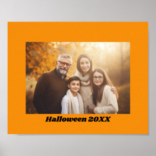 Poster Borda Laranja do Halloween - Download instantâneo