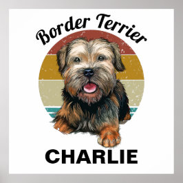 Poster Borda Terrier Personalizada