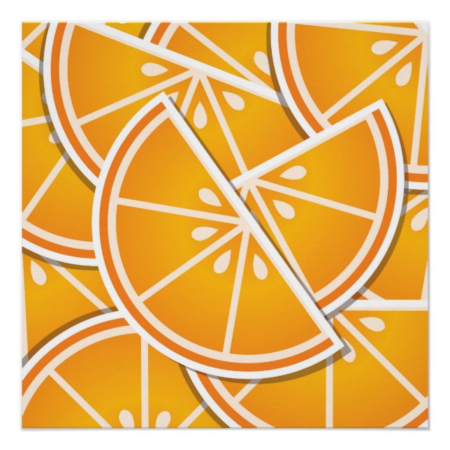 Póster Bordas de laranja fungo (Frente)