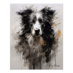 Póster Border Collie dog no vento 005 - Yacobsen Deros