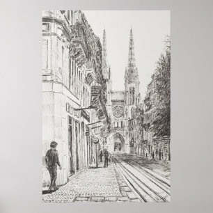 Póster Bordéus France. Spire.2010 gêmeo