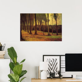 Póster Bordo de uma madeira por Vincent van Gogh