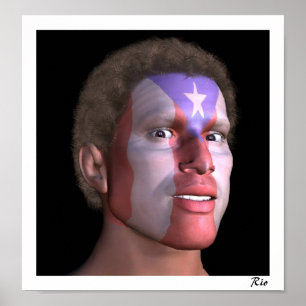 Poster Boricua Face