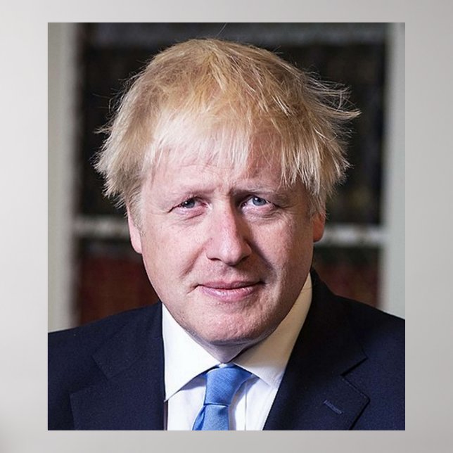 POSTER BORIS JOHNSON BRITÂNICO PRIMEIRO-MINISTRO (Frente)
