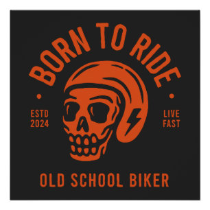 Póster Born to Ride