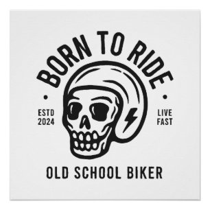 Póster Born to Ride