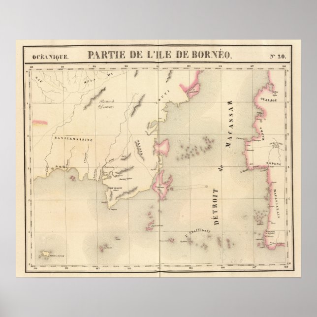 Póster Bornéu Oceânia n.o 20 (Frente)