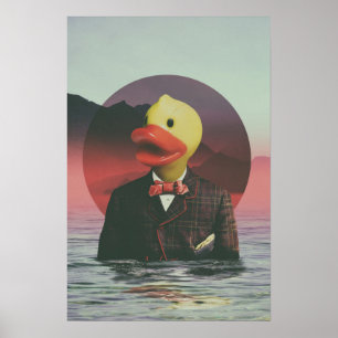 Póster Borracha Ducky