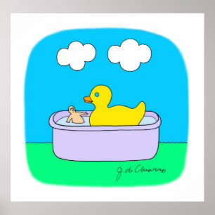 Poster Borracha Ducky