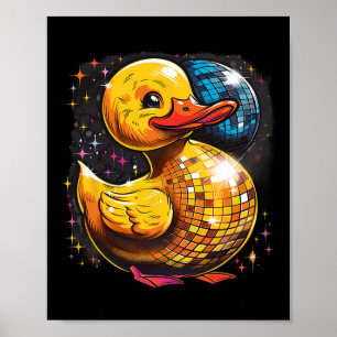 Poster Borracha Pato de Borracha Dançante Disco Borracha 
