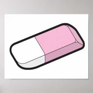 Póster Borracha Rosa E Branca