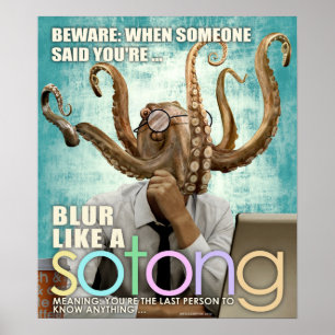POSTER - BORRÃO COMO A SOTONG - UM CALÃO DE
