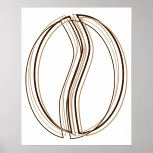 Poster borrão de café