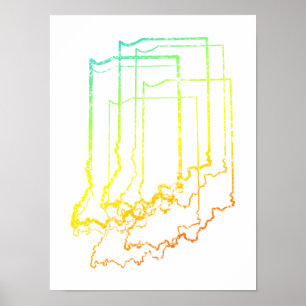 Póster borrão de frio indiana
