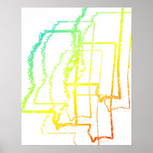 Poster borrão do frio de mississippi