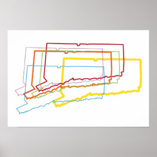 Póster borrão do orgulho de conexão