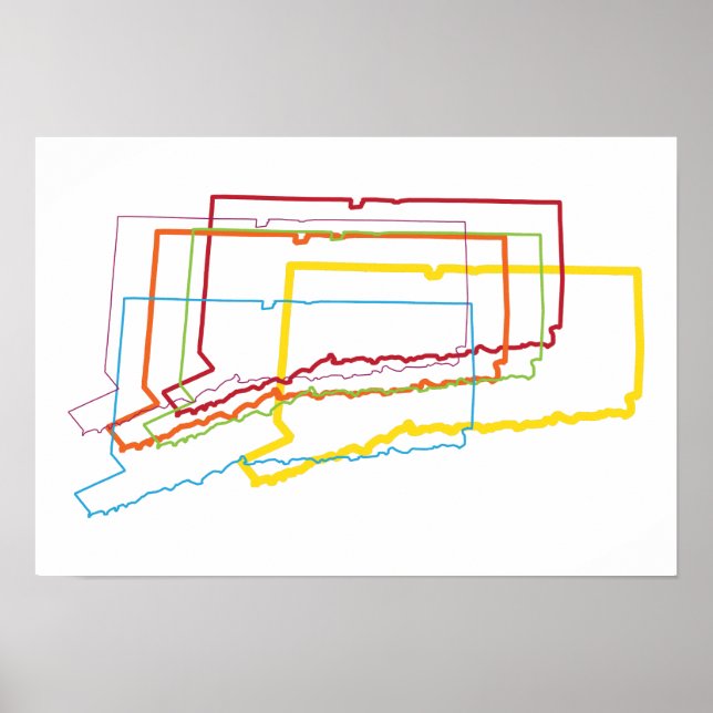 Póster borrão do orgulho de conexão (Frente)