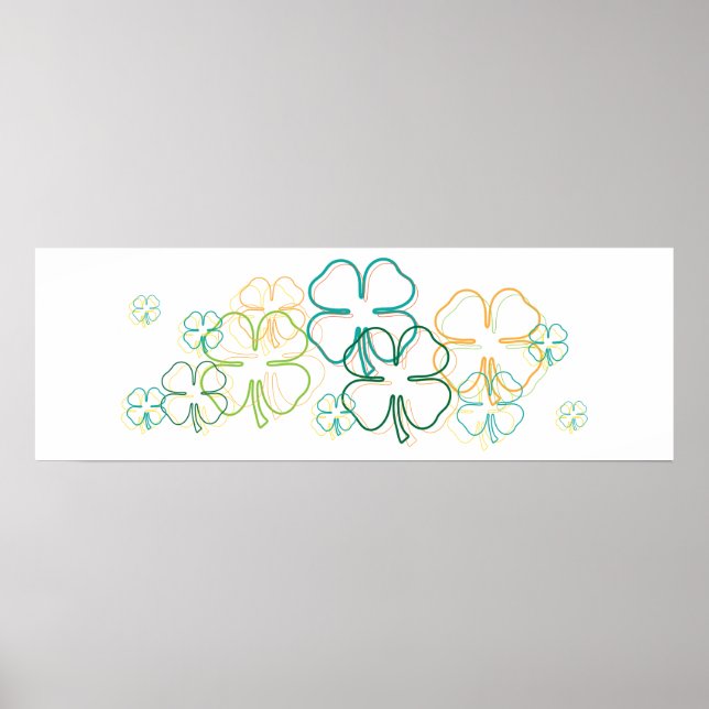 Póster borrão irlandês (Frente)