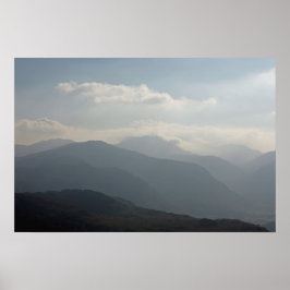 Poster Borrowdale, do distrito de Wallacrag Keswick Lake