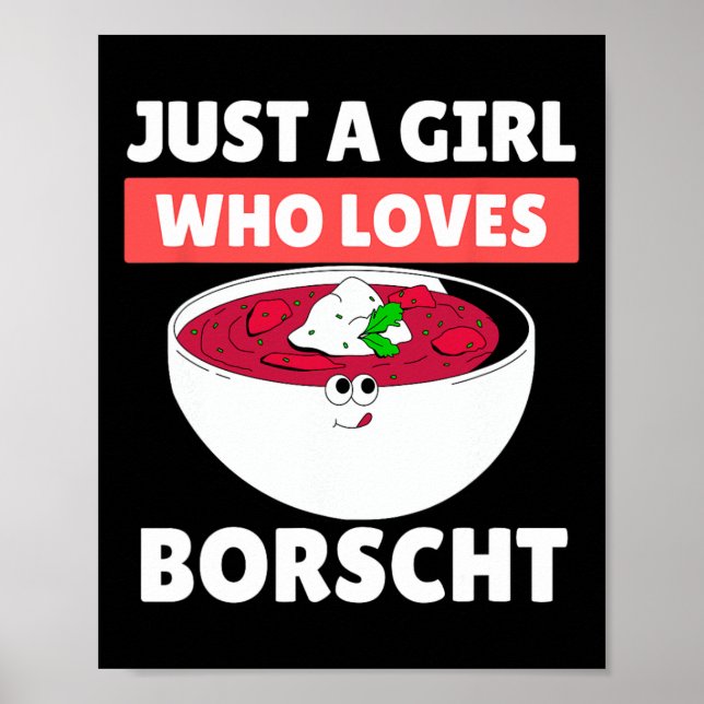 Poster Borscht Comida russa Comida ucraniana Ação de Graç (Frente)