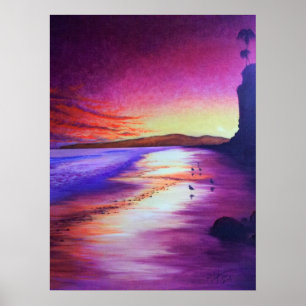 Poster Borterfly Beach