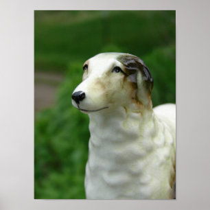 Póster Borzoi Figurine