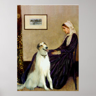 Póster Borzoi - Mãe assobiadora