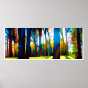 Póster Bosque 2 do eucalipto da baía de Morro