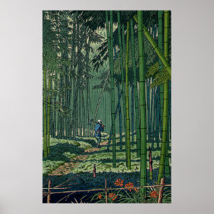 Poster Bosque de Bambu de Saga Fujishima Takeji