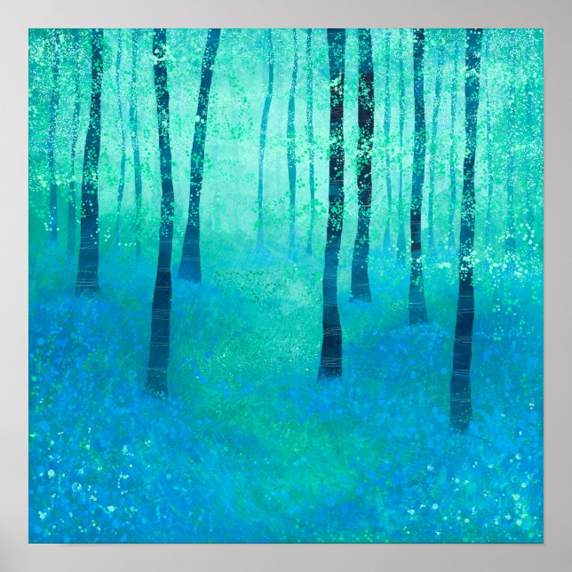 Poster Bosque de Bluebell (Frente)