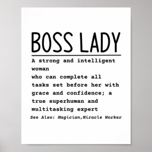 Poster Boss Lady
