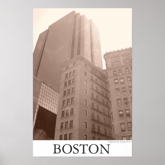 Póster Boston - "Cidade iluminada" (Frente)