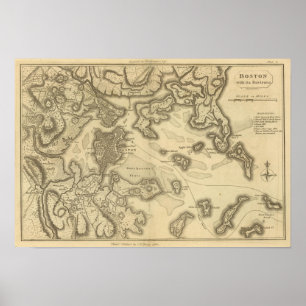 Póster Boston e seus arrabaldes