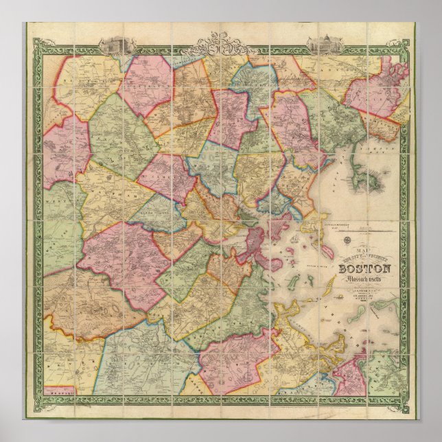 Poster Boston e vizinhança (Frente)