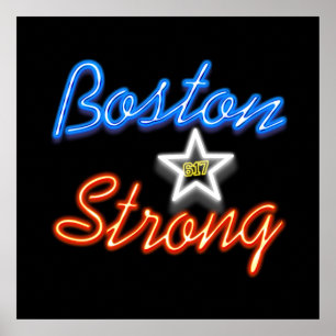 Póster Boston EUA fortes