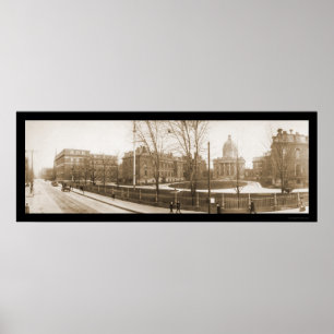 Póster Boston, foto 1903 do hospital das MÃES