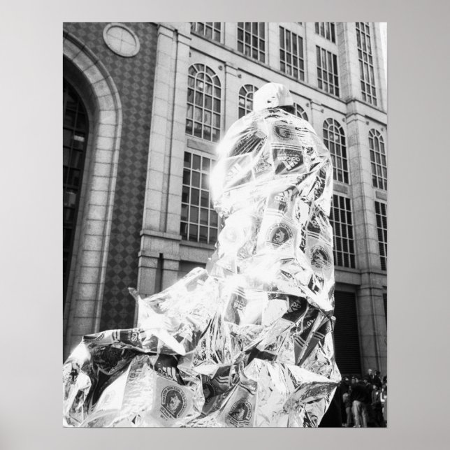 Póster Boston, MÃE USA, Runner na Maratona Foil Boston (Frente)