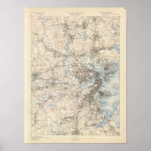 Póster Boston, Massachusetts