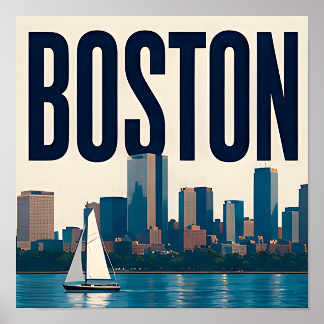 Poster ⚓ Boston Massachusetts Histórico (Frente)