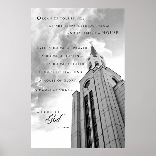 Poster - Boston Massachusetts LDS Temple (Frente)
