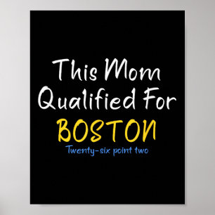 Poster Boston qualificou a mamãe como engraçada correndo