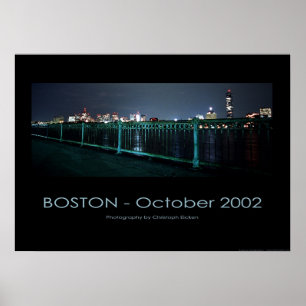 Póster Boston - Skyline@night