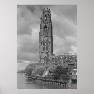 Poster Boston Stump e River Welland, Lincolnshire