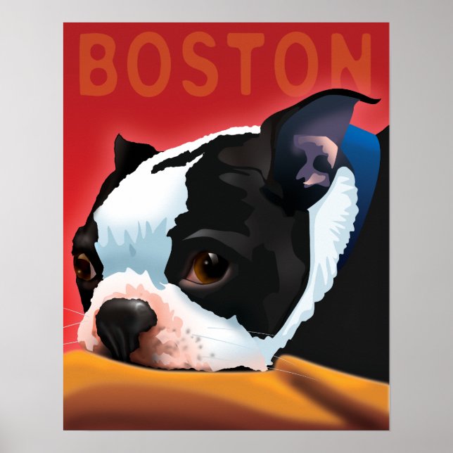 Póster Boston Terrier (Frente)