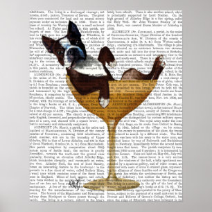 Póster Boston Terrier em Copktail Glass