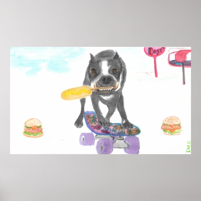 Poster Boston Terrier Sweet Dream (Frente)