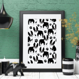 Poster Boston Terriers Paw Party